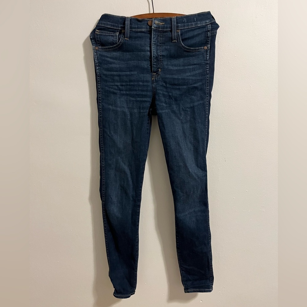 Madewell Women's 10" High-Rise Skinny Jeans Waist Size 26 Woodland Wash